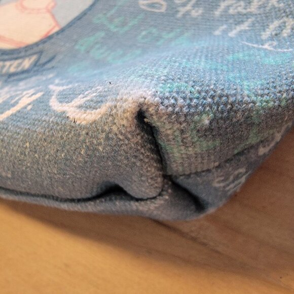 Jane Austen Bag - 9" Canvas Zipper Pouch for Pencils Cosmetics Makeup - Picture 5 of 6